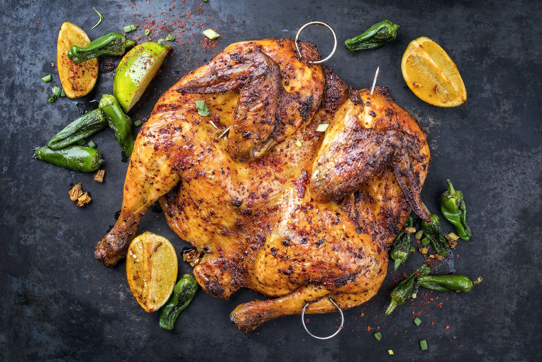 Lemon & Herb Spatchcock Whole Chicken